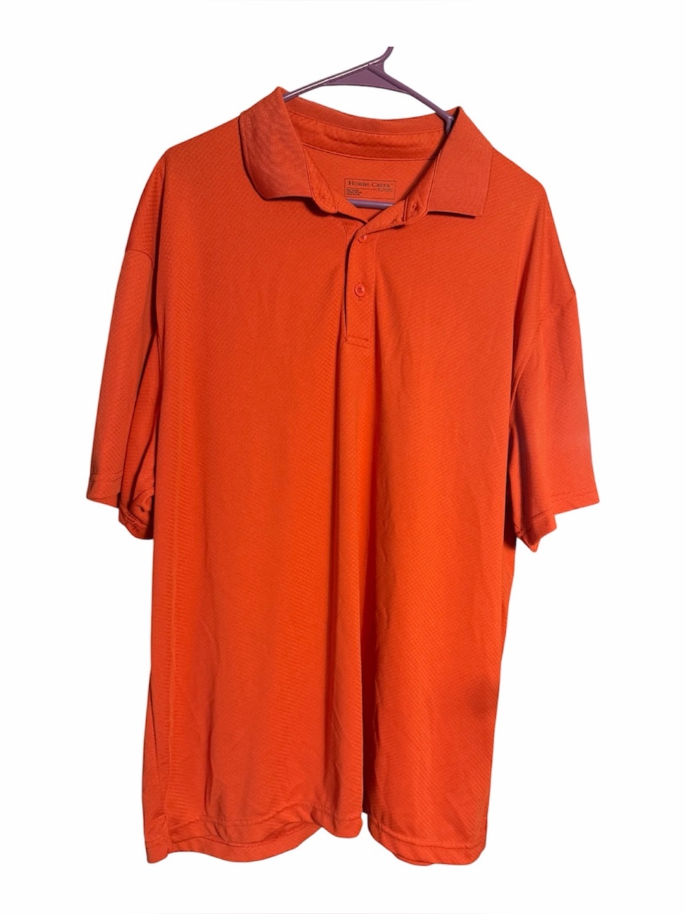 Men's Performance Polo in Bright Orange